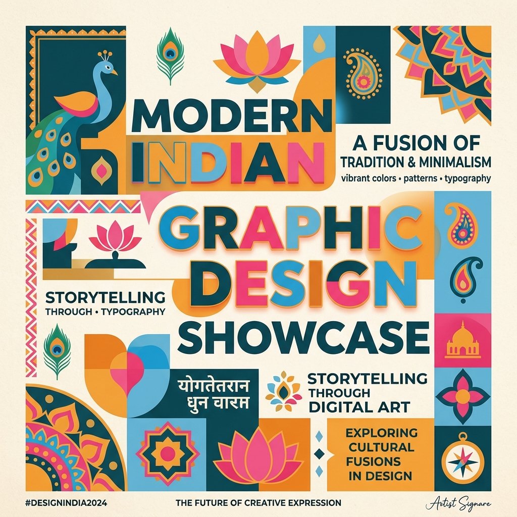 Indian Graphic Design Fusion by Amazing IT